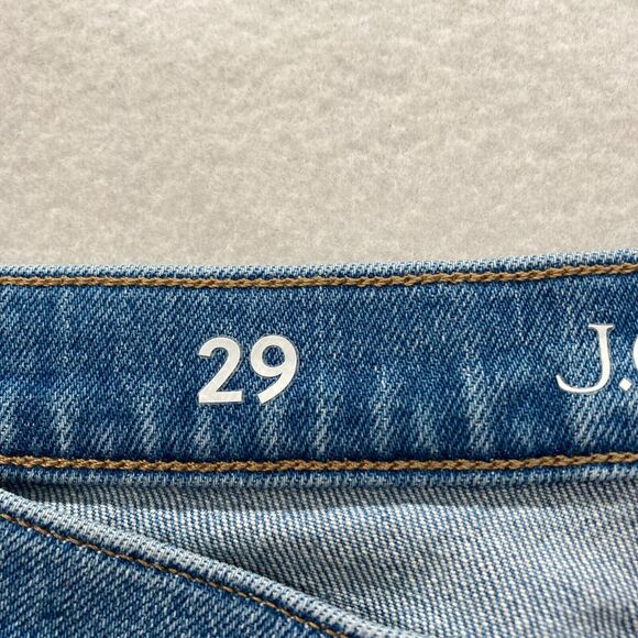 J.Crew High Rise Cropped Kick Out Jeans 1996 Semi Stretch Women's 29 Blue Denim - Picture 6 of 15